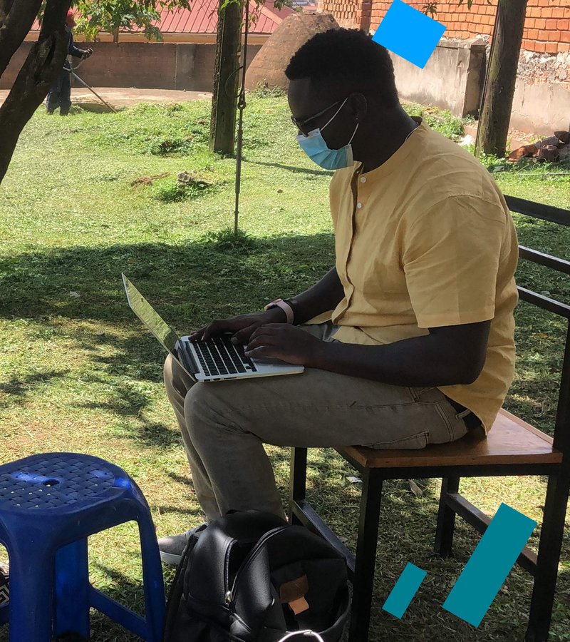 Field interview — researcher conducting in-person interview outdoors